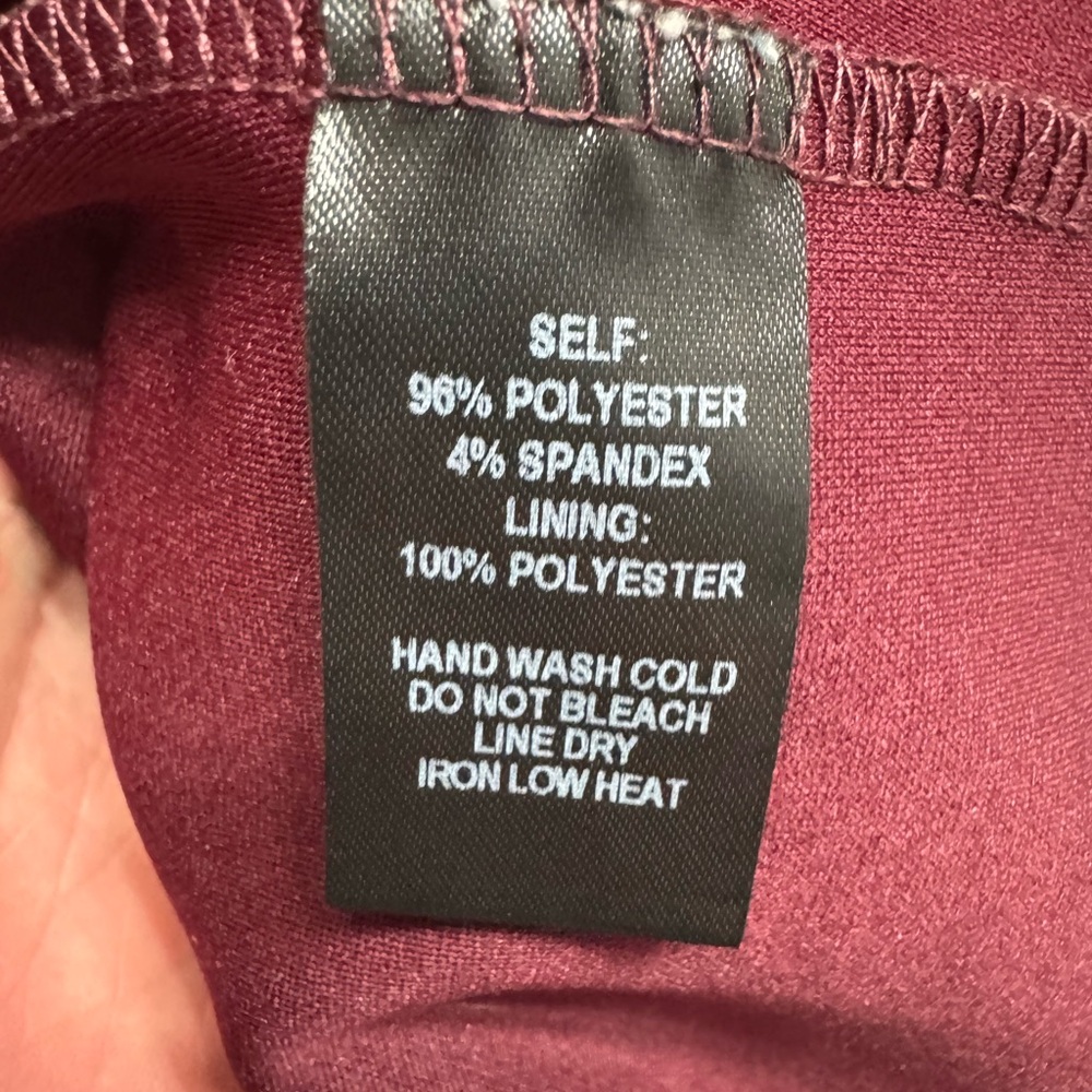 Lulus Women’s Sz S Forever Your Girl Maroon Plum Ruched Slip Mini Dress - Picture 4 of 5